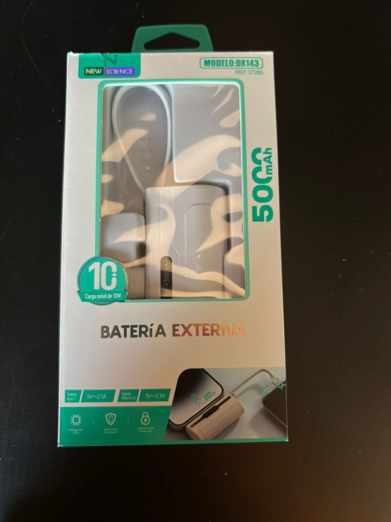 Bateria externa 5.000 mAh